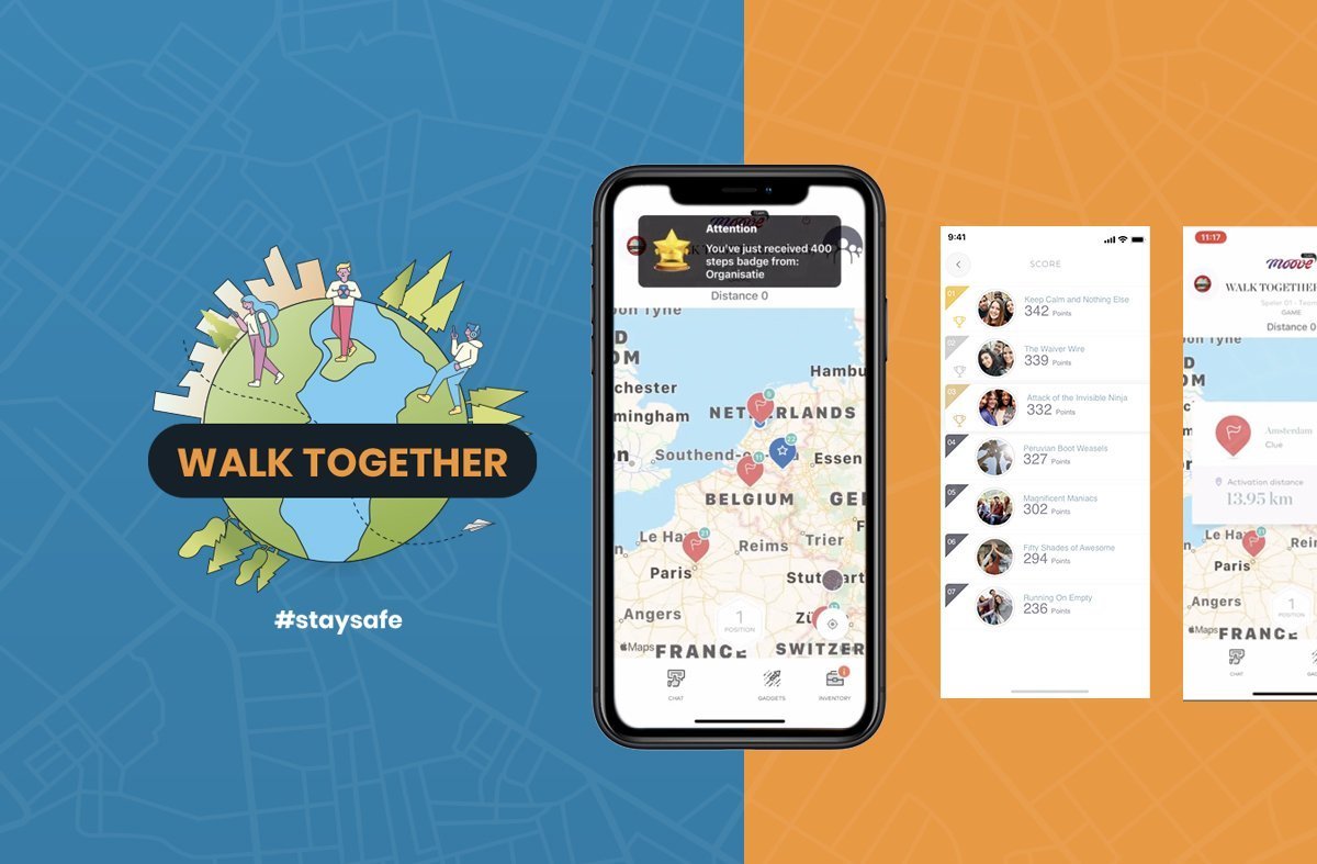 Walk together mobile-based covid-safe team building proggram